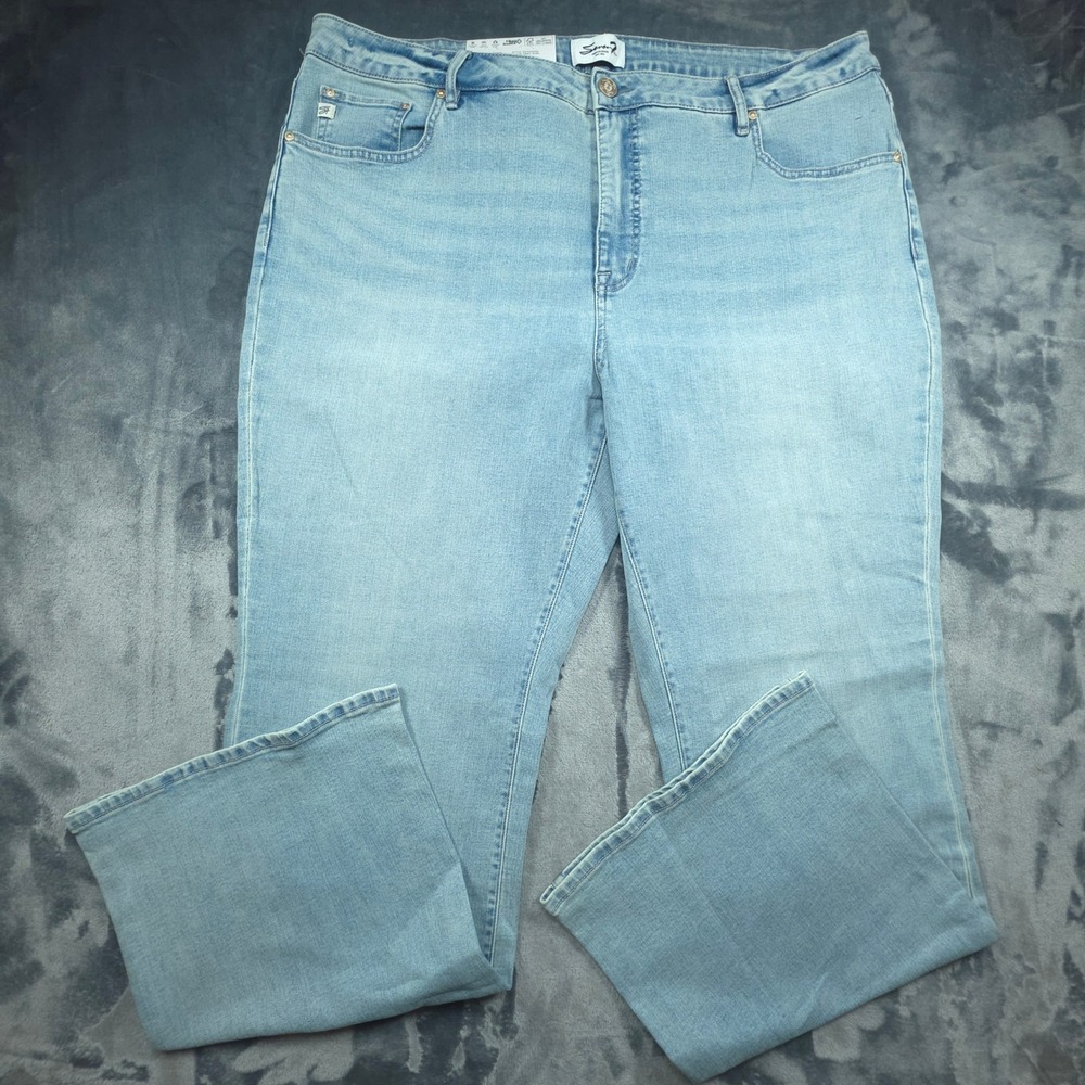 Seven7 High Rise Slim Bootcut Jeans Trail Dust Light Wash 20W SX10240DE